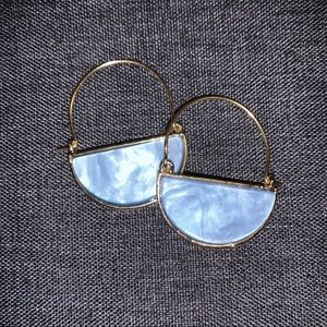 NWT Half-Moon Modern Hoop Earrings